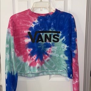 tie-dye Vans cropped long sleeve